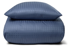 Luksus dobbelt sengetøj - 240x220 cm - 100% Bomuldssatin - Daisy blå - By Night jacquard king size sengesæt